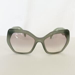 PRADA Women Sunglasses SPR 16R UEI-4P2 Opal Dark Green Grey Gradient
